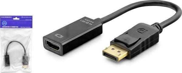 Hadron Hdx7823 Display (M) To Hdmi (F) Adaptör 4K 30Hz Siyah - Image 1