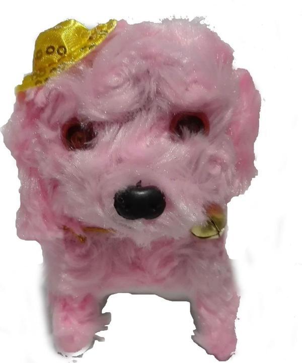 Ct Toys Pembe Renk Kuyruk Sallayan Havlayan Işıklı Sesli Yürüyen Peluş Köpek - Image 1