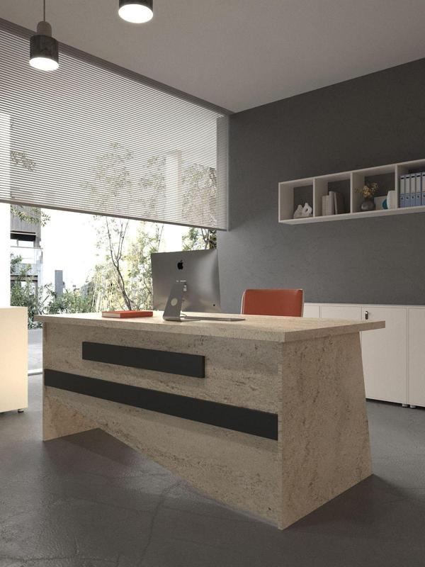 Festival Ofis Masası - OFİS-10-8-4-140X90 Beyaz - Antrasit - Image 1