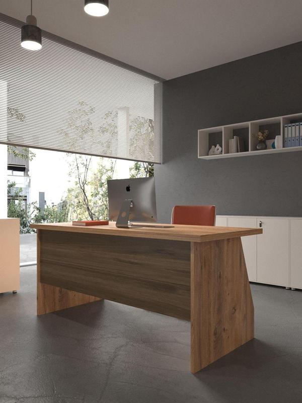 Festival Ofis Masası - OFİS-2-6-2-140X60 Beyaz - Ceviz - Image 1