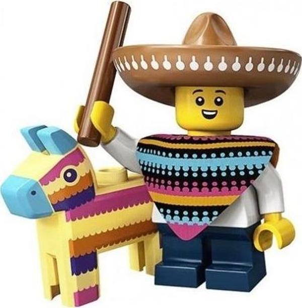 LEGO Minifigures 71027 Series 20: 1.Piñata Boy +5 Yaş (1 Parça) - Image 1