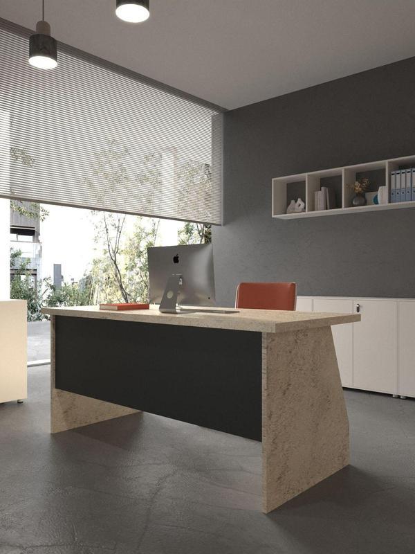 Festival Ofis Masası - OFİS-2-8-4-180X60 Beyaz - Antrasit - Image 1