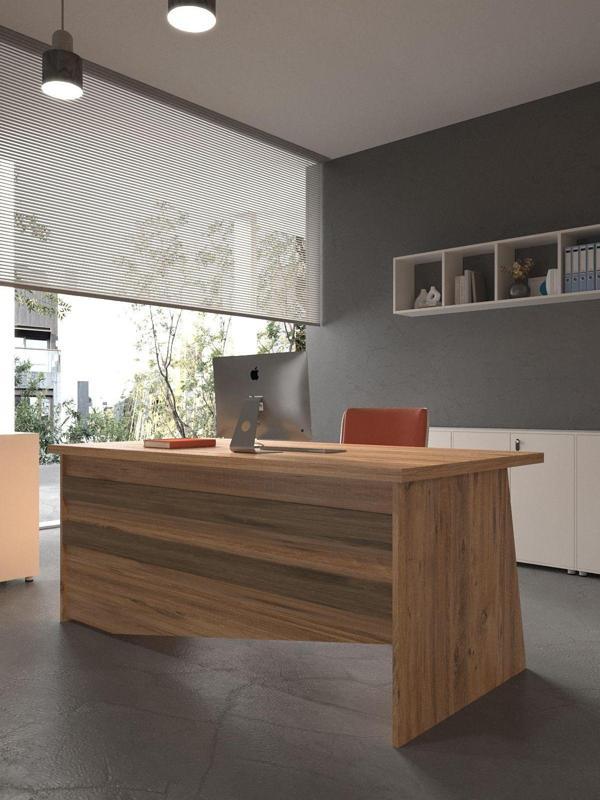 Festival Ofis Masası - OFİS-4-6-2-180X60 Beyaz - Ceviz - Image 1