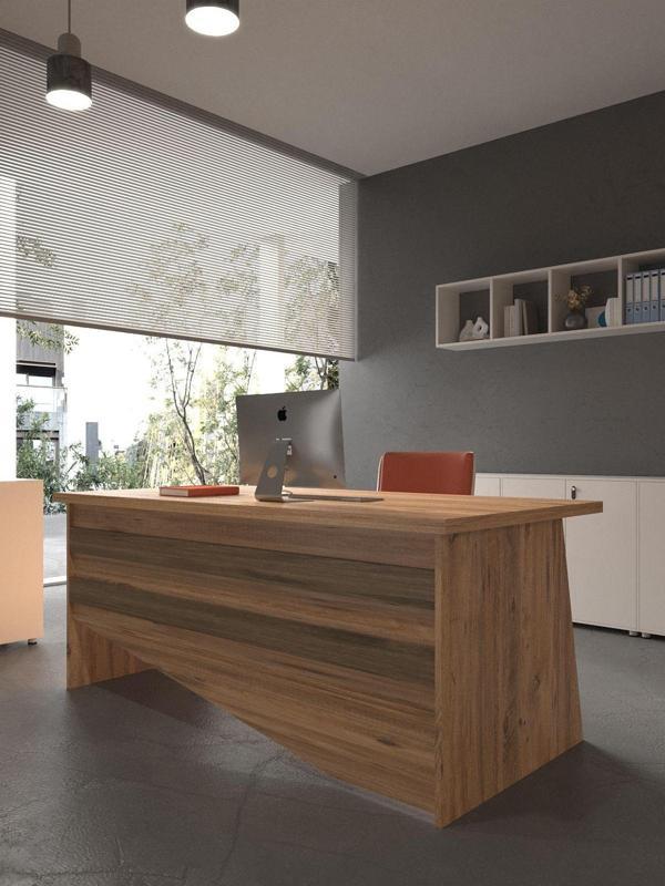 Festival Ofis Masası - OFİS-6-6-2-180X60 Beyaz - Ceviz - Image 1