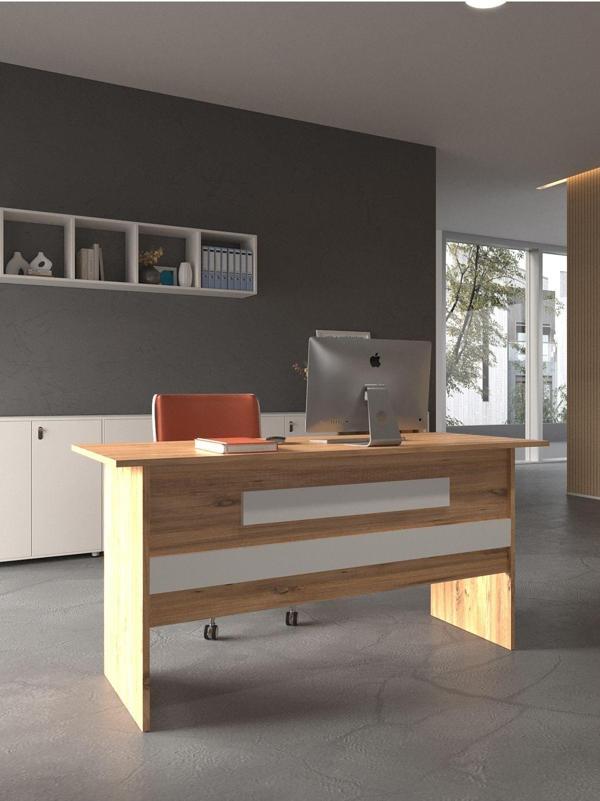 Festival Ofis Masası - OFİS-8-6-1-180X90 Beyaz - Beyaz - Image 1