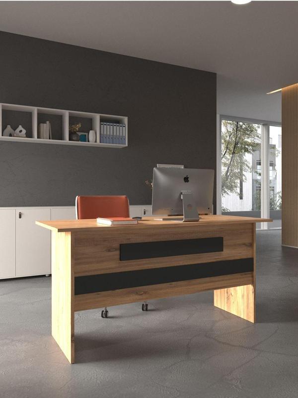 Festival Ofis Masası - OFİS-8-6-4-180X75 Beyaz - Antrasit - Image 1