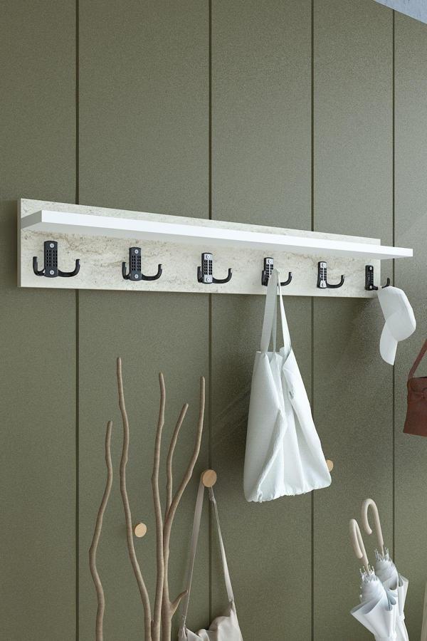 Portmanto Duvar Askılığı Elbise Askılığı ASKI-006-8-1 - 80 cm - Image 1