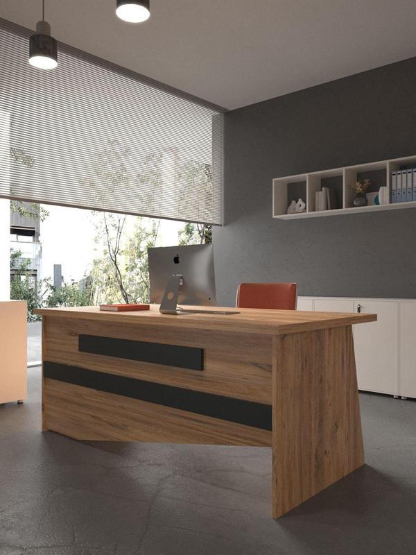 Festival Ofis Masası - OFİS-9-6-4-120X90 Beyaz - Antrasit - Image 1