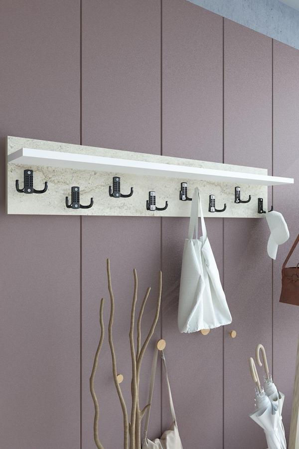 Portmanto Duvar Askılığı Elbise Askılığı ASKI-014-8-1 - 80 cm - Image 1