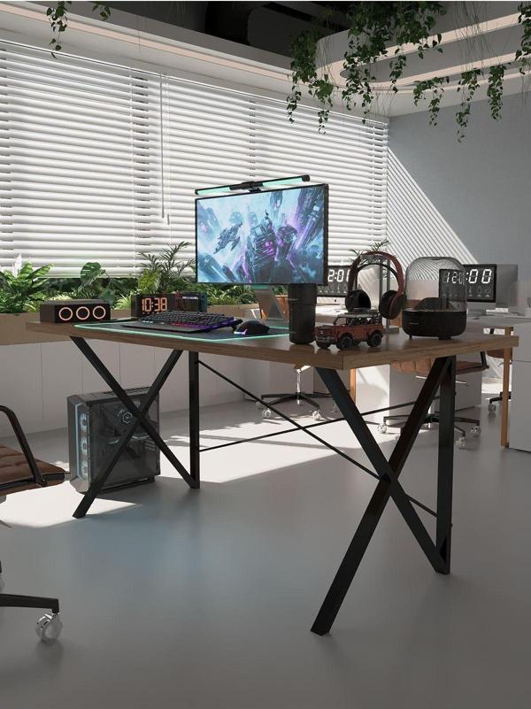 Profesyonel Ofis Masası OF75005-6-180 A.Çam 36 mm Kalınlık - 180 X 75 cm - Image 1