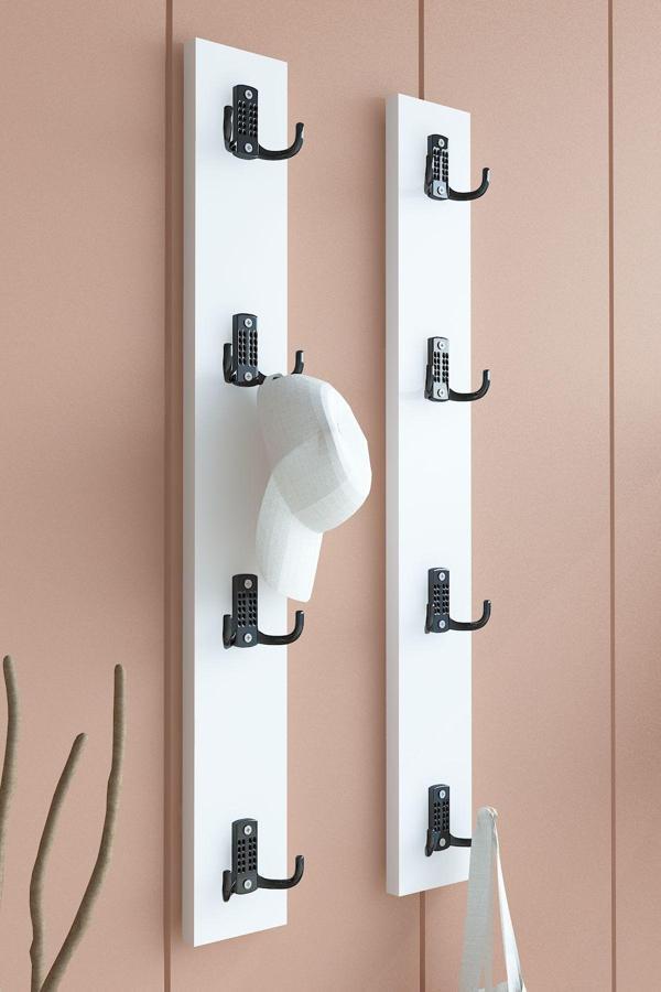 Portmanto Duvar Askılığı Elbise Askılığı Beyaz ASKI-011-1 - 75 cm - Image 1