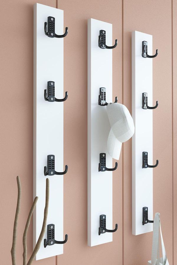 Portmanto Duvar Askılığı Elbise Askılığı Beyaz ASKI-012-1 - 75 cm - Image 1