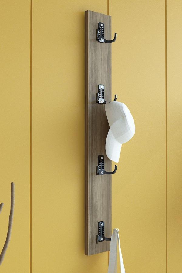 Portmanto Duvar Askılığı Elbise Askılığı Ceviz ASKI-010-2 - 75 cm - Image 1