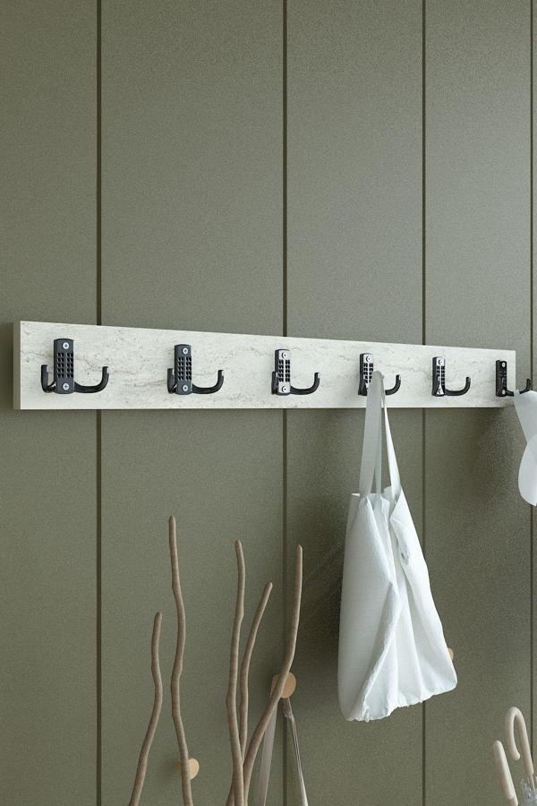 Portmanto Duvar Askılığı Elbise Askılığı Traverten ASKI-003-8 - 90 cm - Image 1