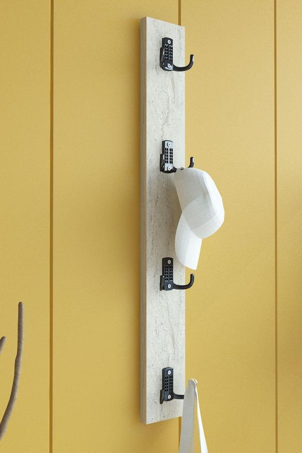 Portmanto Duvar Askılığı Elbise Askılığı Traverten ASKI-010-8 - 75 cm - Image 1