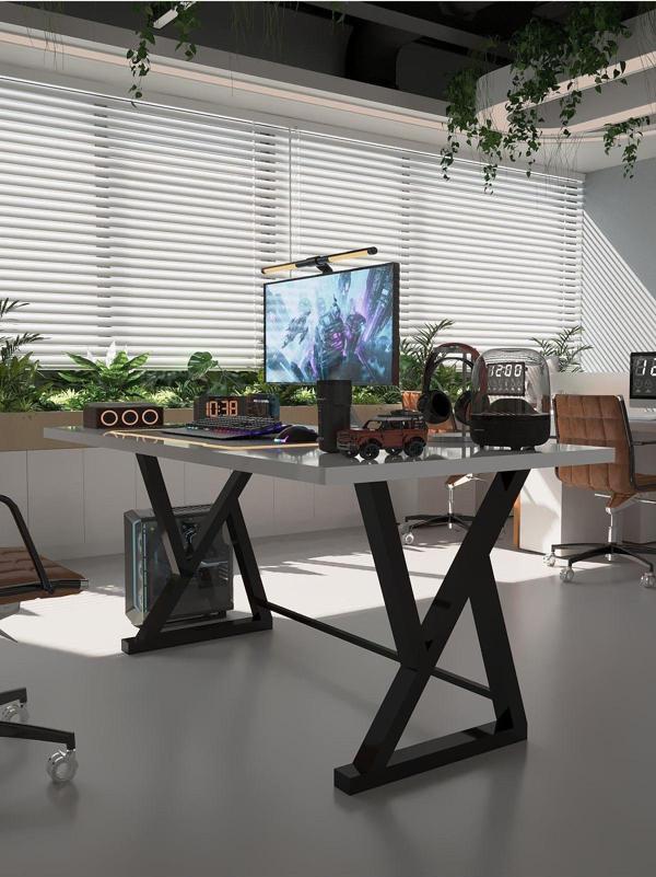 Profesyonel Ofis Masası OF46001-1-180 Beyaz 36 mm Kalınlık - 180 X 90 cm - Image 1