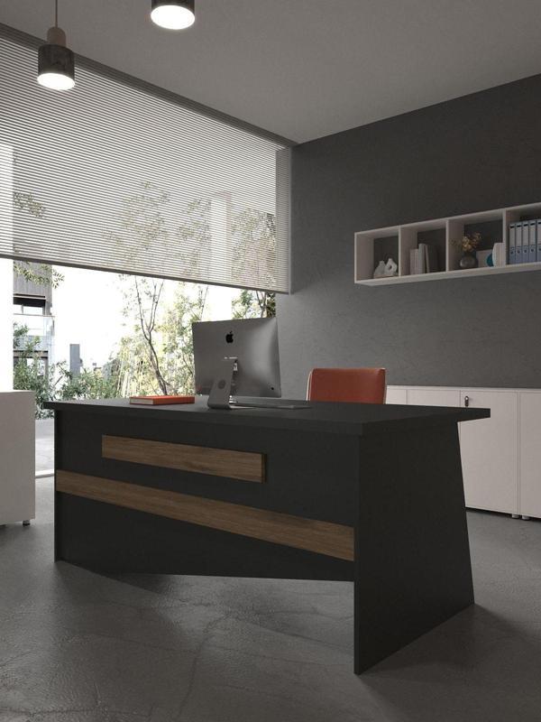 Festival Ofis Masası - OFİS-9-4-2-160X60 Beyaz - Ceviz - Image 1