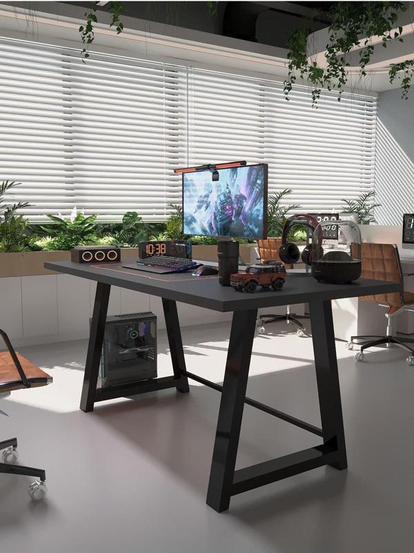 Profesyonel Ofis Masası OF46003-4-160 Antrasit 36 mm Kalınlık - 160 X 90 cm - Image 1