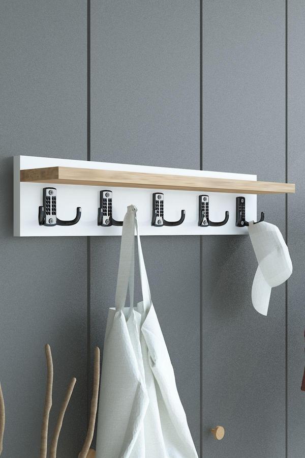 Portmanto Duvar Askılığı Elbise Askılığı ASKI-005-1-6 - 60 cm - Image 1