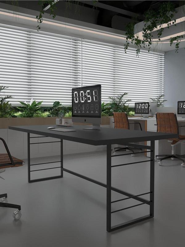 Profesyonel Ofis Masası OF46004-4-180 Antrasit 36 mm Kalınlık - 180 X 90 cm - Image 1