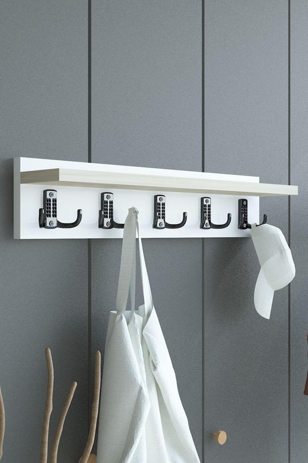 Portmanto Duvar Askılığı Elbise Askılığı ASKI-005-1-8 - 60 cm - Image 1
