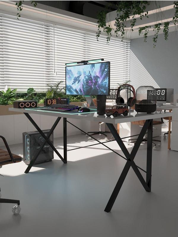 Profesyonel Ofis Masası OF46005-1-140 Beyaz 36 mm Kalınlık - 140 X 90 cm - Image 1