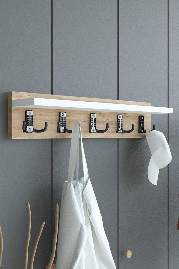 Portmanto Duvar Askılığı Elbise Askılığı ASKI-005-6-1 - 60 cm - Image 1