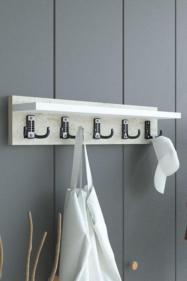 Portmanto Duvar Askılığı Elbise Askılığı ASKI-005-8-1 - 60 cm - Image 1