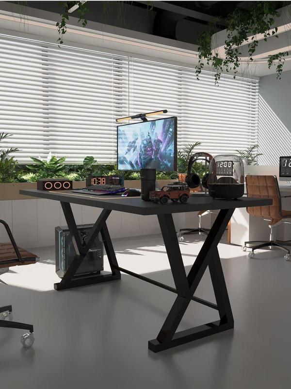 Profesyonel Ofis Masası OF75001-4-180 Antrasit 36 mm Kalınlık - 180 X 75 cm - Image 1