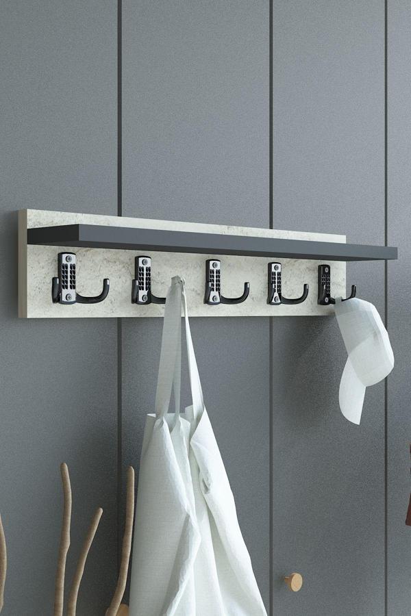 Portmanto Duvar Askılığı Elbise Askılığı ASKI-005-8-4 - 60 cm - Image 1
