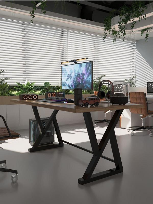Profesyonel Ofis Masası OF75001-6-160 A.Çam 36 mm Kalınlık - 160 X 75 cm - Image 1