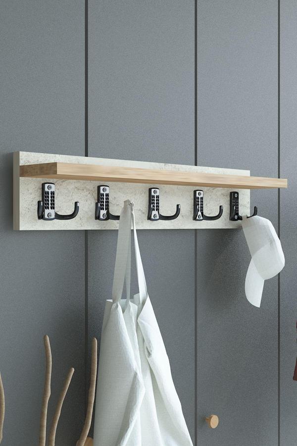Portmanto Duvar Askılığı Elbise Askılığı ASKI-005-8-6 - 60 cm - Image 1