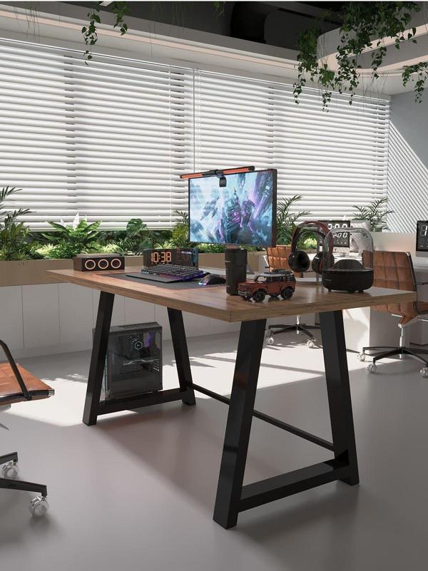Profesyonel Ofis Masası OF75003-6-160 A.Çam 36 mm Kalınlık - 160 X 75 cm - Image 1