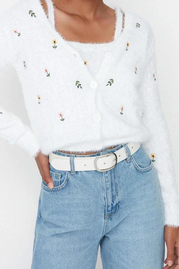 Kadın Modern Tarz Regular V Yaka Regular Triko Takım - Image 1