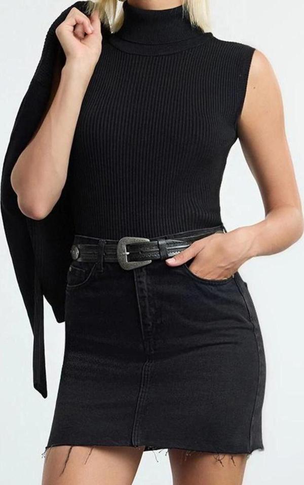 Kadın Modern Tarz Slim V Yaka Regular Triko Bluz-Hırka Takım - Image 1