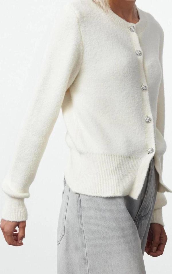 Kadın Modern Tarz Regular Bisiklet Yaka Regular Triko Hırka - Image 1