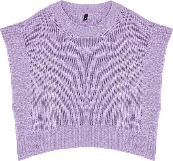 Stil Modern Kadın Crop Standart Kol Bisiklet Yaka Triko Süveter - Image 1