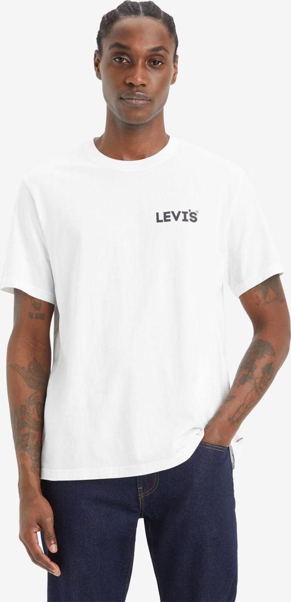 Levi's Erkek Relaxed Fit Headline Logo Beyaz T-Shirt - A2082-0253 - Image 1