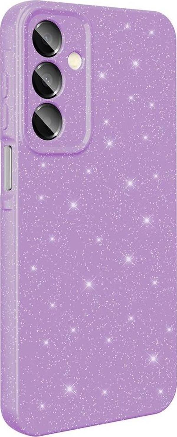 Galaxy A16 Kılıf Kamera Korumalı Simli Parıltılı Lüks Silikon - Image 1