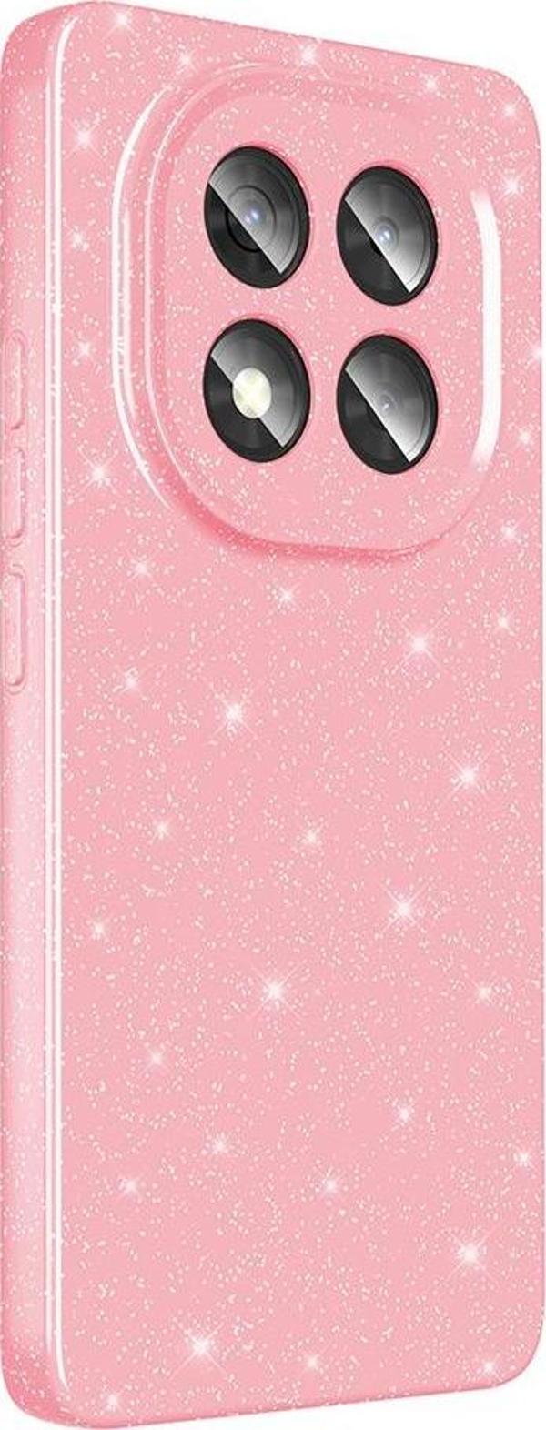 Xiaomi Redmi Note 14 Pro 5G Kılıf Kamera Korumalı Simli Parıltılı Lüks Silikon - Image 1