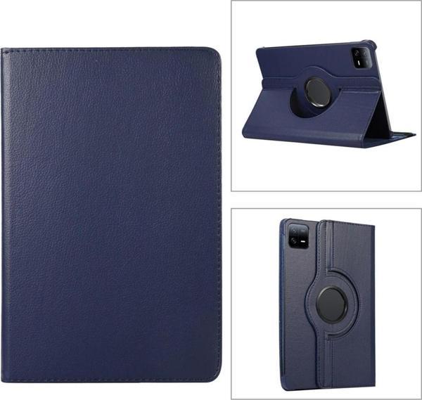 Xiaomi Pad 6 11 İnç Uyumlu 360° Dönebilen Uyku Modlu Standlı Pu Deri Tablet Kapaklı Kılıf - Image 1
