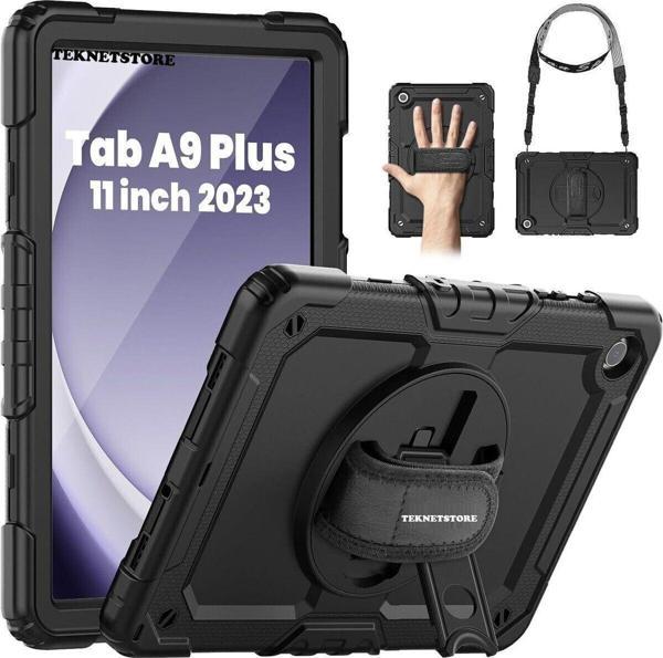 Samsung Galaxy Tab A9 Plus 11 Inç Tablet Uyumlu Sm-x210 Tablet Kılıfı Askılı Defender Yüksek Koruma - Image 1