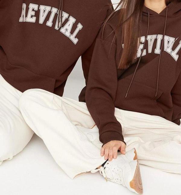 Unisex Tarz Oversize Kapüşonlu Standart Kol Regular Geniş Kesim İçi Polar Sıcak Tutan Sweatshirt - Image 1