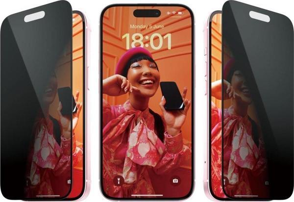 PanzerGlass iPhone 15 Gizlilik Filtreli Ekran Koruyucu - Image 1