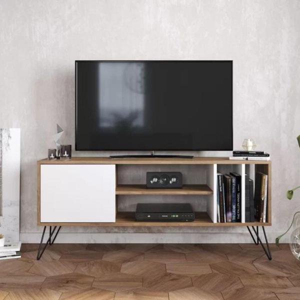 Umaima TV Ünitesi Ceviz-Beyaz - Image 1