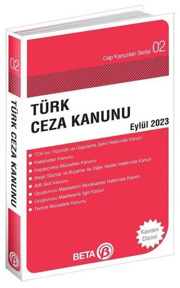 Türk Ceza Kanunu Cep Serisi Eylül 2023 - Beta Yayınları - Image 1