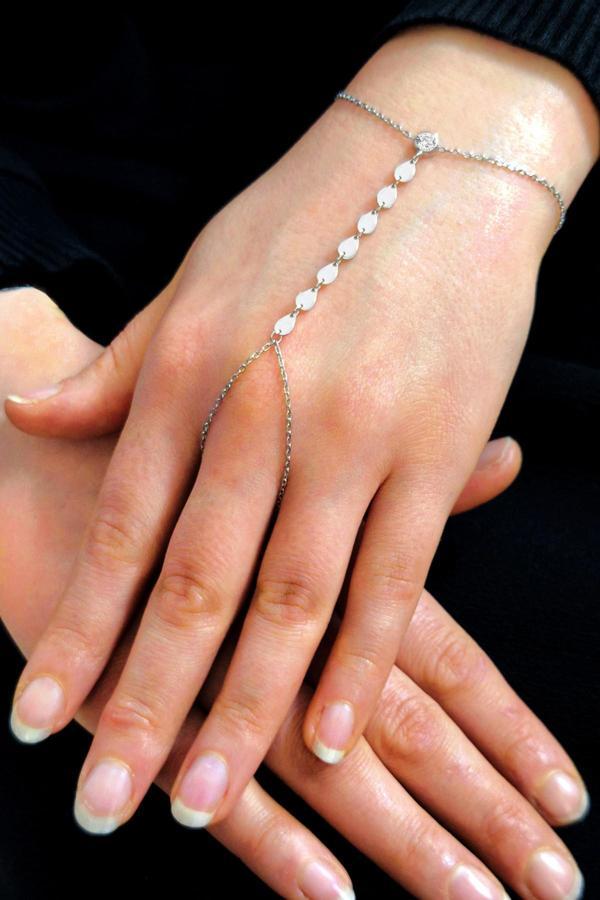 Gümüş rodyumlu zirkon taşlı damla modeli pullu şahmeran [barcode] - Image 1