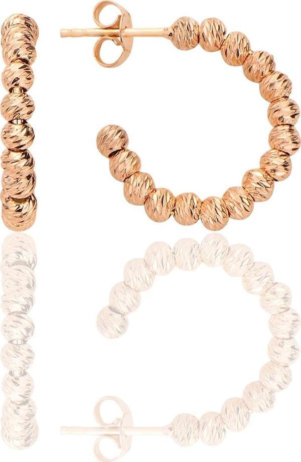 Gümüş rose dorica toplu 20 mm halka küpe [barcode] - Image 1