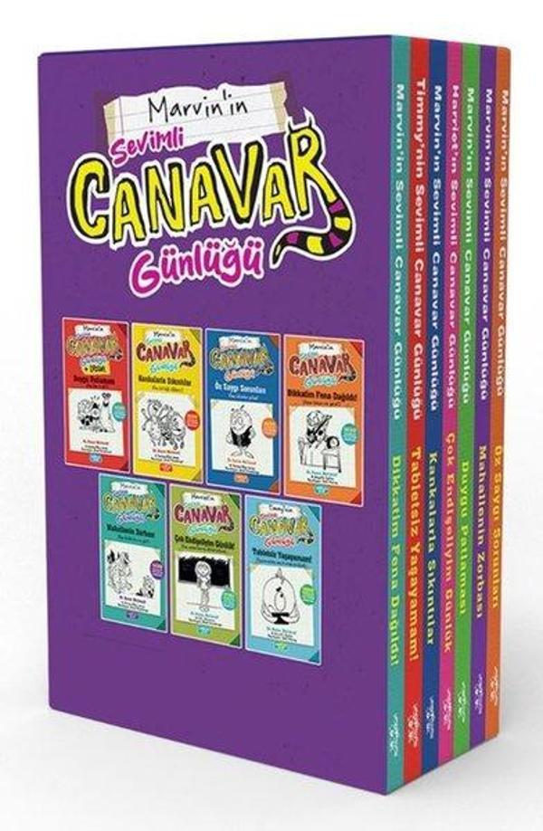 Marvin'in Sevimli Canavar Günlüğü Seti - 7 Kitap Takım - Kutulu - Yediveren Çocuk - Image 1