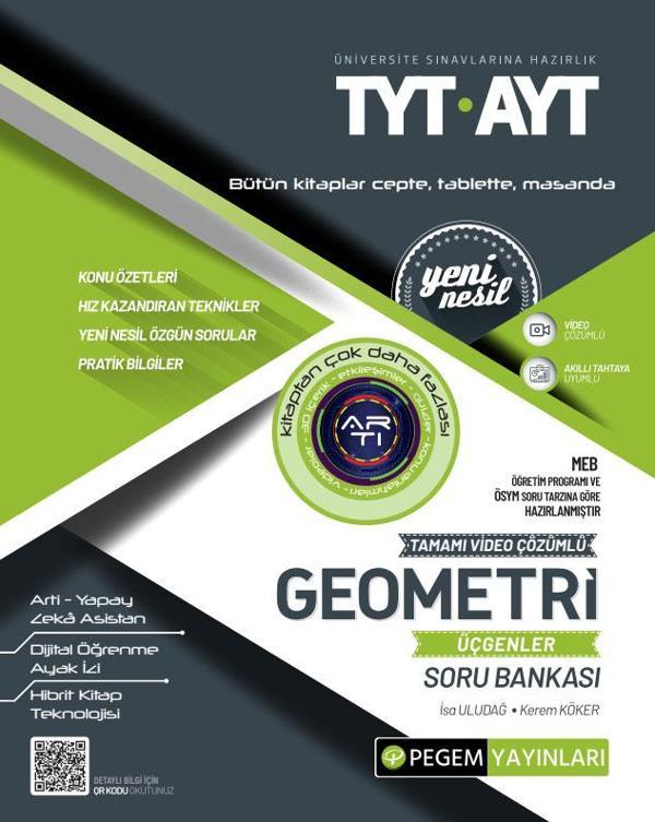 TYT-AYT Geometri Üçgenler Soru Bankası - Pegem Akademi Yayıncılık - Image 1